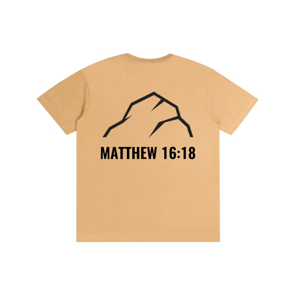 Unshaken Foundation Matthew 16:18 Cotton Tee