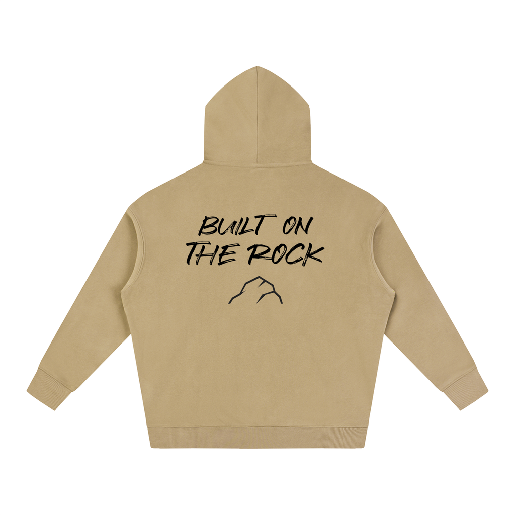 Unshaken Foundation Built On The Rock Oversized Hoodie