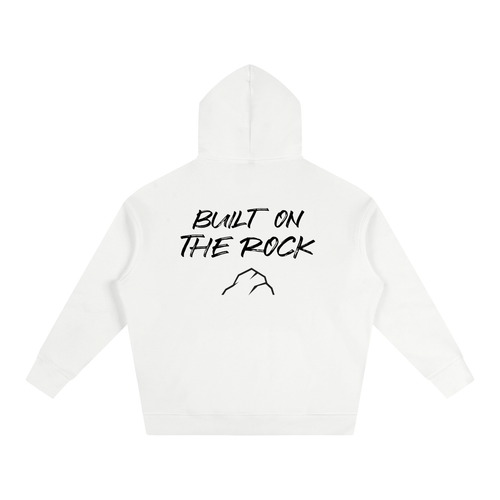 Unshaken Foundation Built On The Rock Oversized Hoodie
