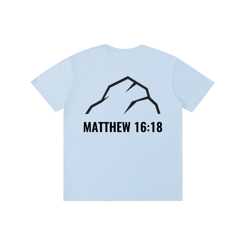 Unshaken Foundation Matthew 16:18 Cotton Tee