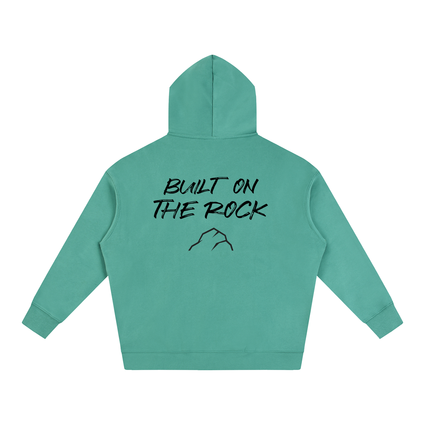 Unshaken Foundation Built On The Rock Oversized Hoodie