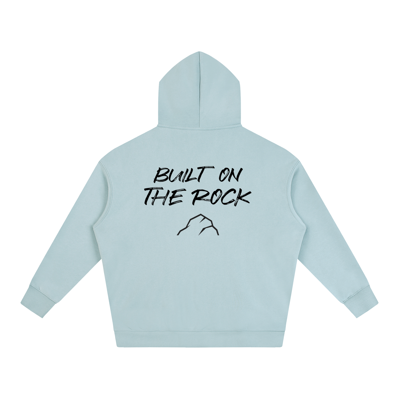 Unshaken Foundation Built On The Rock Oversized Hoodie