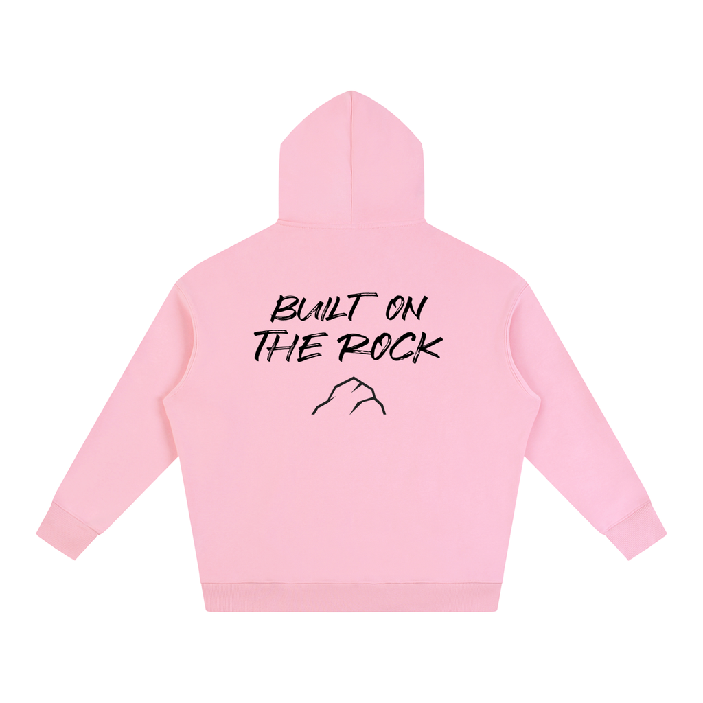 Unshaken Foundation Built On The Rock Oversized Hoodie