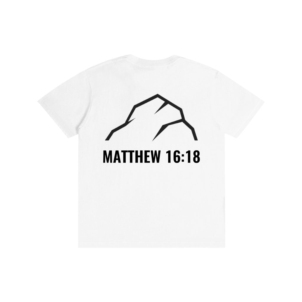 Unshaken Foundation Matthew 16:18 Cotton Tee