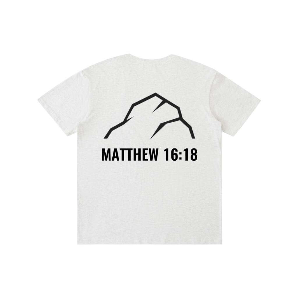 Unshaken Foundation Matthew 16:18 Cotton Tee