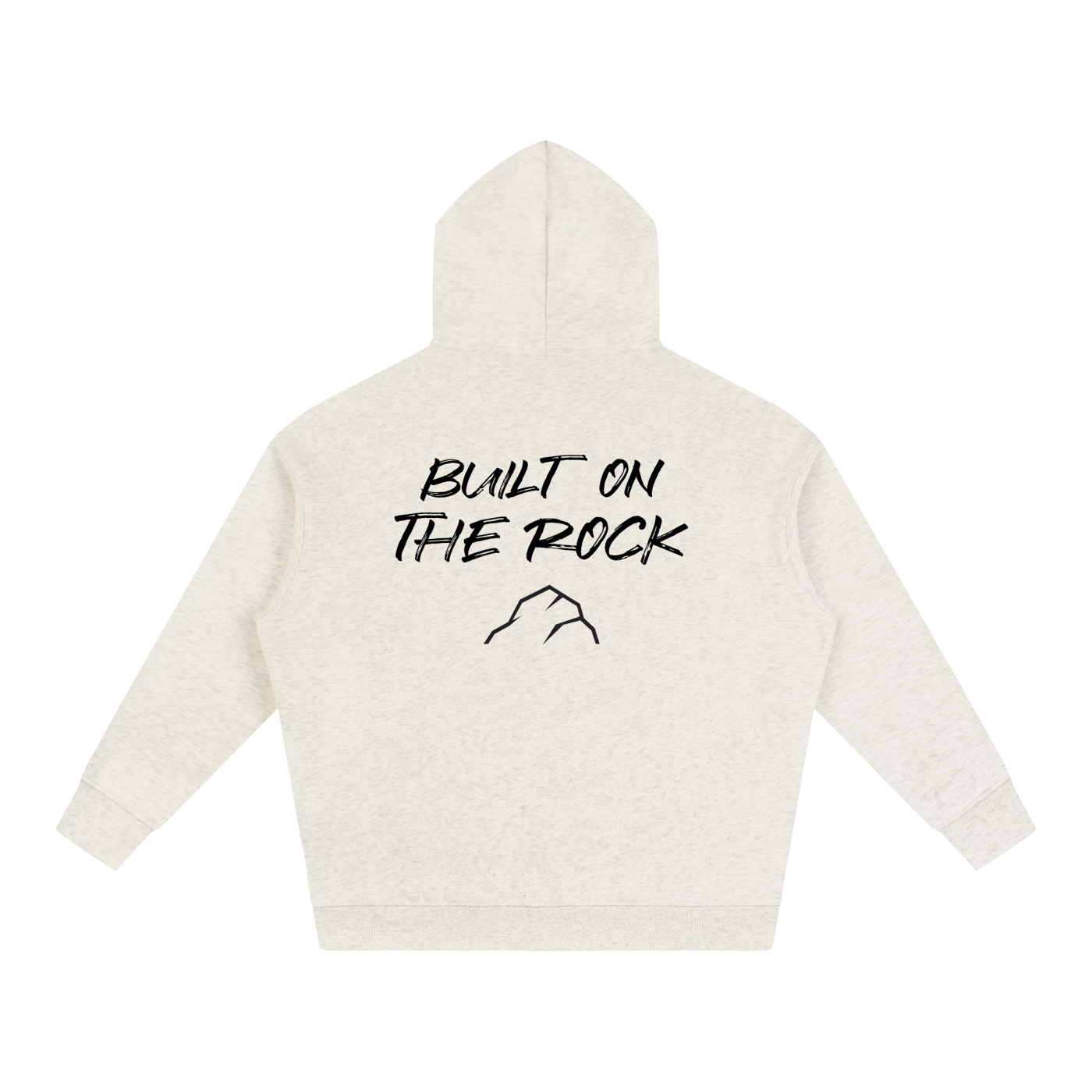 Unshaken Foundation Built On The Rock Oversized Hoodie